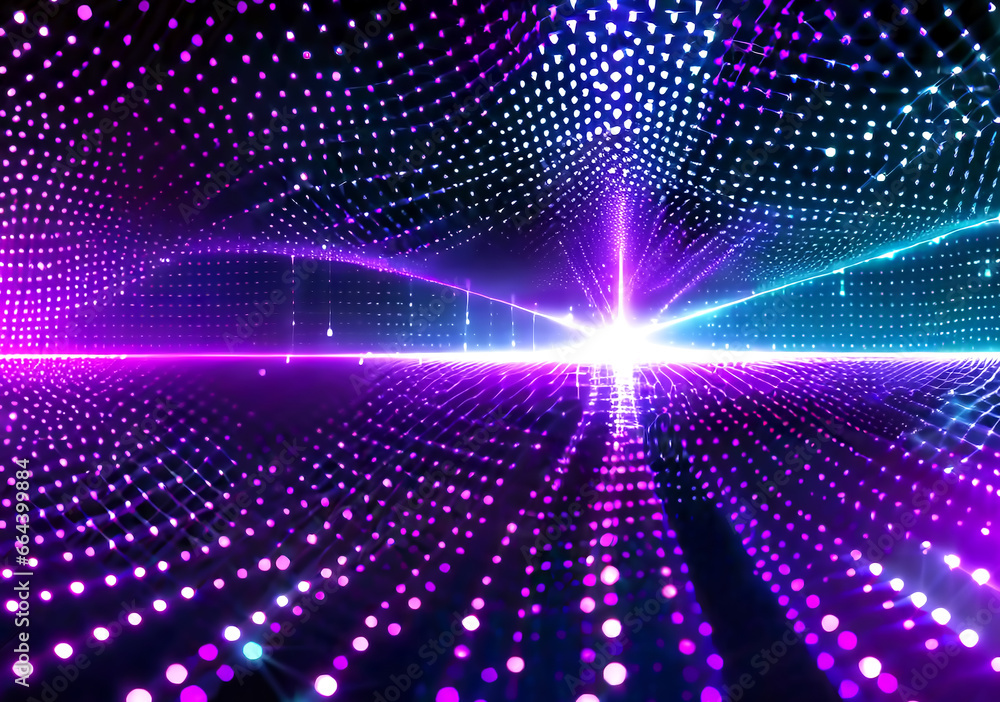 Naklejka premium 抽象的でカラフルな光線