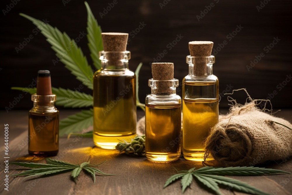 CBD oil hemp products. AI Generated
CBD oil hemp products. AI Generated