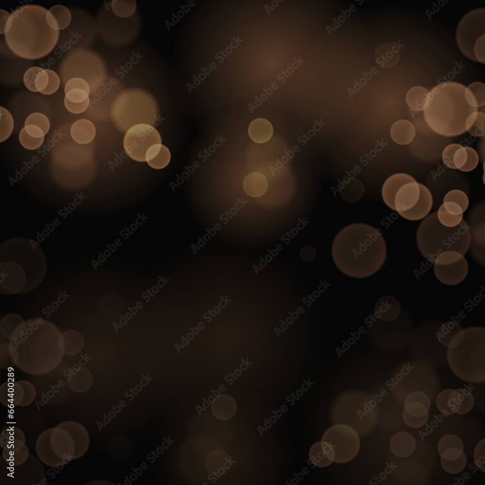 Gold bokeh on transparent backdrop.Luxury glitter effect on transparent ...