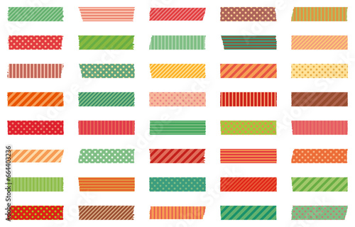 クリスマスカラー　カラフル　マスキング　セット