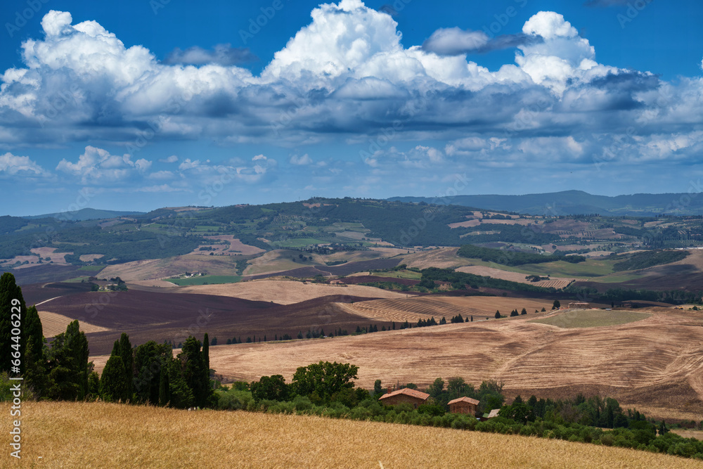 Rural landscape in Tuscany near Pienza