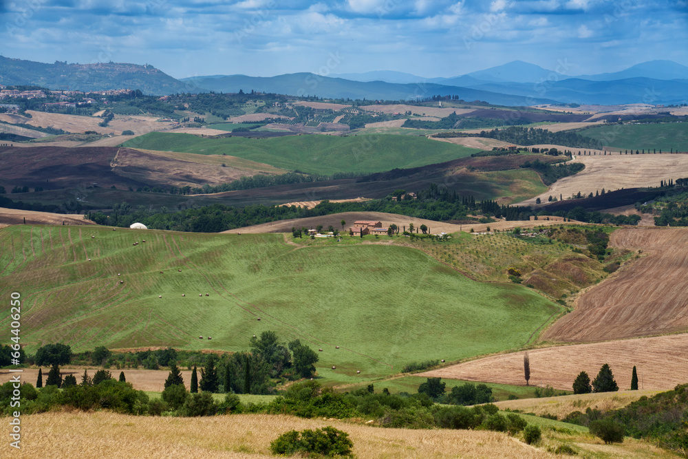 Rural landscape in Tuscany near Pienza