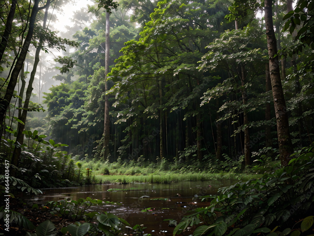 Obraz premium forest in the forest