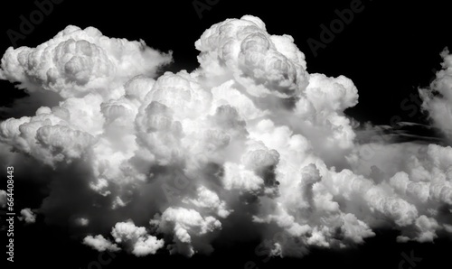 White Clouds On Black Sky