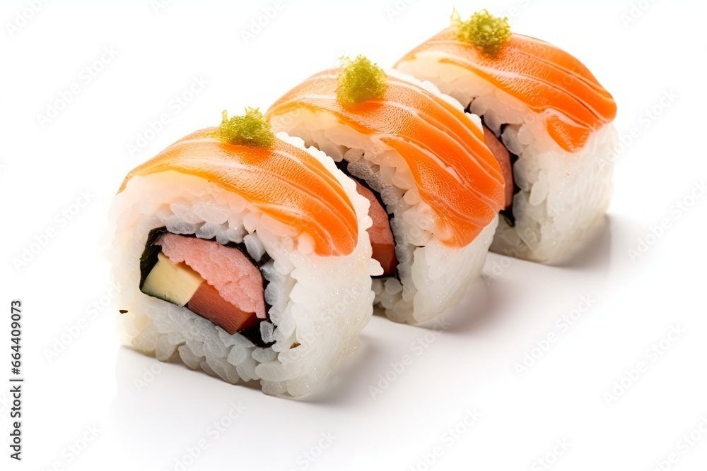 Sushi isolated on white background. Sushi isolated on white background.