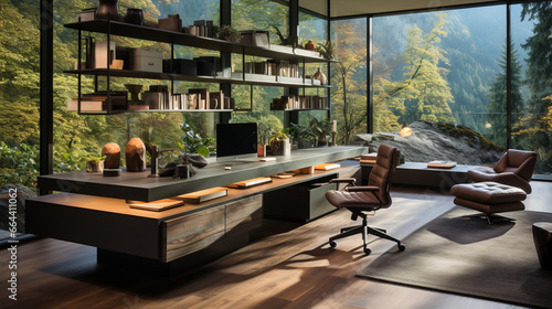 Sleek and modern home office © Putrasatria