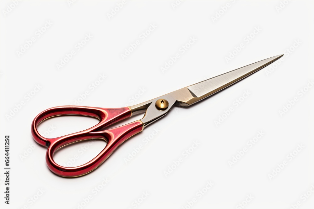 A pair of scissors isolated on a white background A pair of scissors isolated on a white background