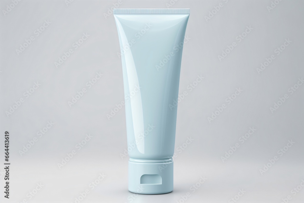 A blank cosmetic tube template A blank cosmetic tube template