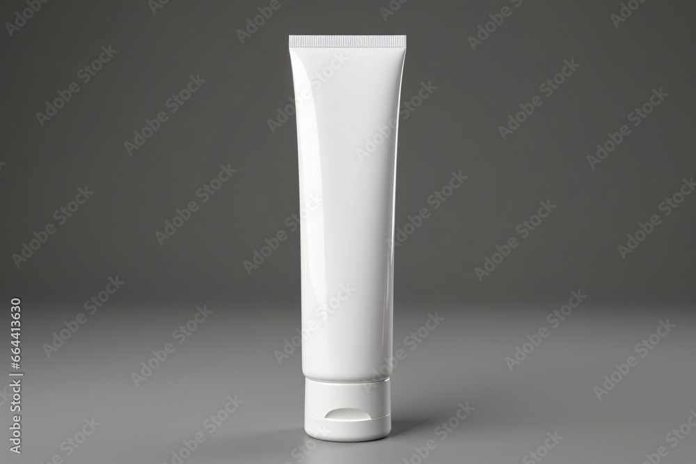 A blank cosmetic tube template A blank cosmetic tube template