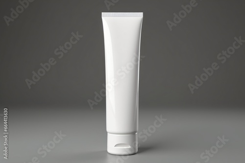 A blank cosmetic tube template