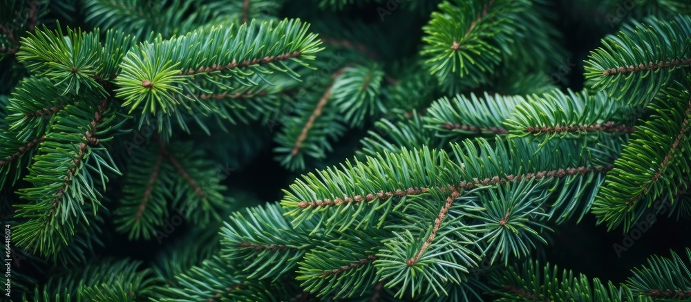 Christmas tree branches on a natural background. Christmas tree branches on a natural background.