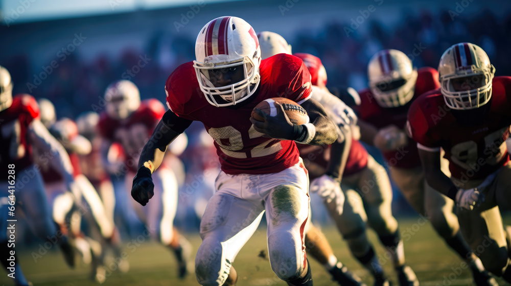 American Football Players in Action American Football Players in Action