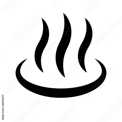 Hot spring icon. Onsen icon. Vector.