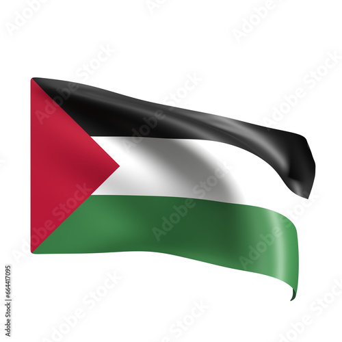 Waving flag of Palestine. 3D flag of Palestine. 3D rendering Free Download Waving flag of Palestine. 3D flag of Palestine. 3D rendering - GFXLoad