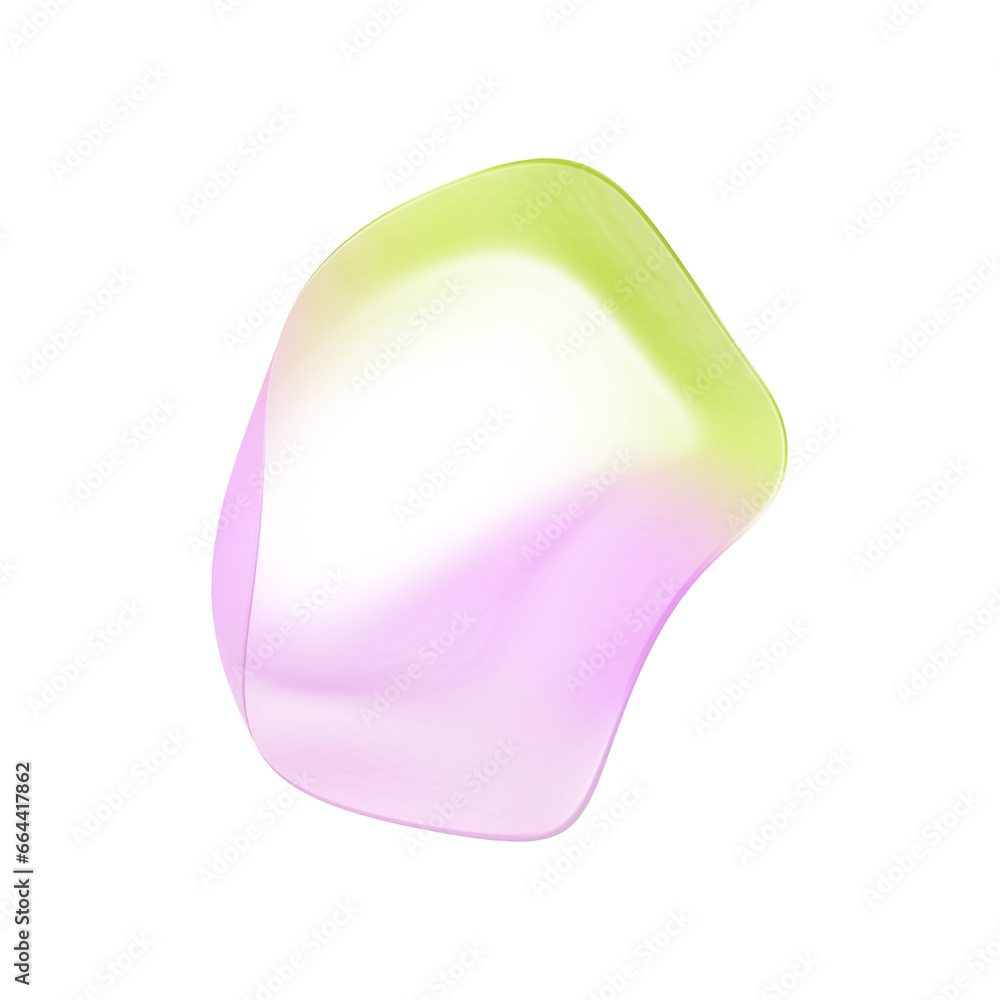 Pink And Green Transparent Blob Pink And Green Transparent Blob