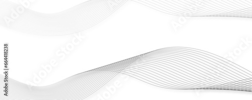 Abstract Grey, white wave line transparent background. Wave modern stream background. Abstract business wave curve lines background. Vector Illustration the gray pattern of lines abstract background.