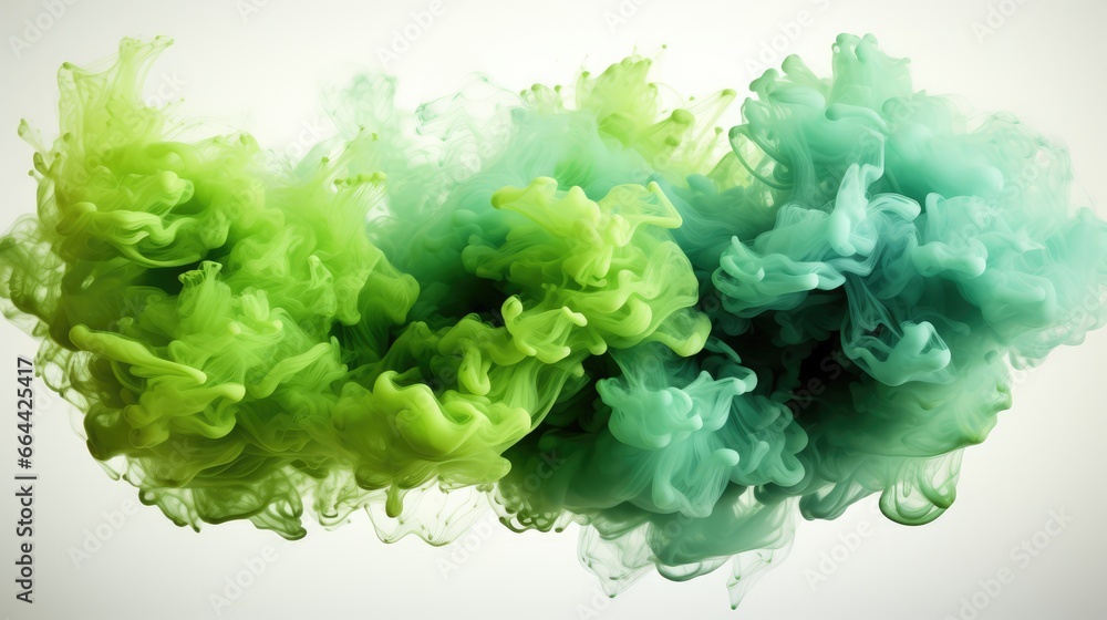 isolated green watercolor splash on white background isolated green watercolor splash on white background