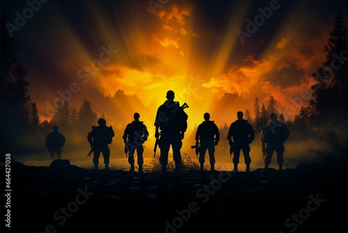 In Silent Guardians, soldiers silhouettes eloquently share their valor narratives