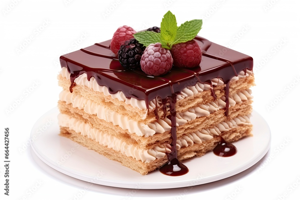Cake isolated on white background. Cake isolated on white background.