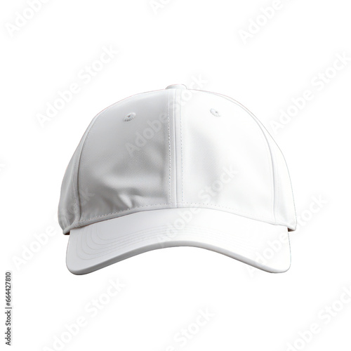 white cap isolated white background