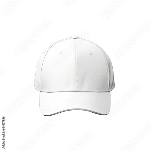 white cap isolated white background