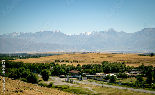 top view of south Kazakhstan nature, mountain and nature view © tashmetova808