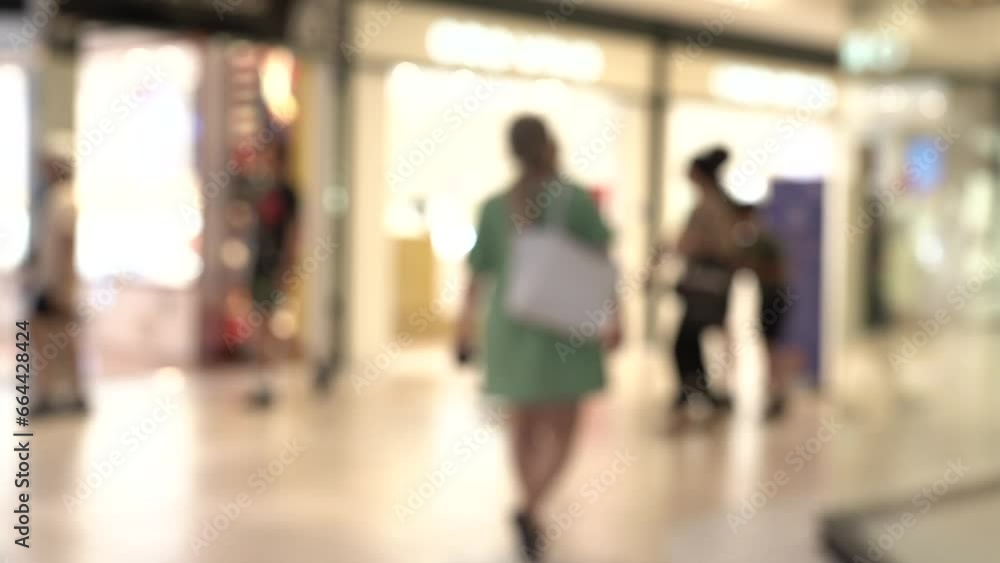 Shopping mall blur background with bokeh Shopping mall blur background with bokeh