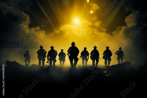 Shadowed Heroes capture the bravery and action of army soldier silhouettes
