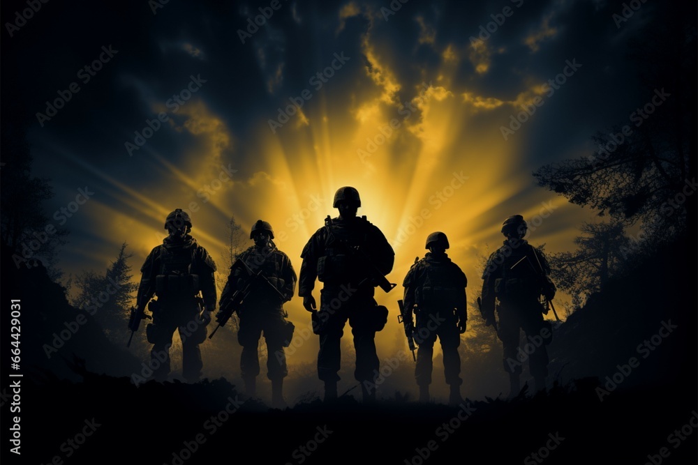 Silent Guardians reveals the profound stories within soldiers silhouettes Silent Guardians reveals the profound stories within soldiers silhouettes