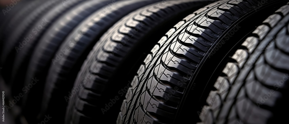 car tire closeup