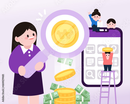 Illustration of monthly year-end settlement for 13 months