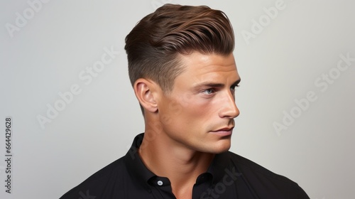 A variation of the men's haircut photo