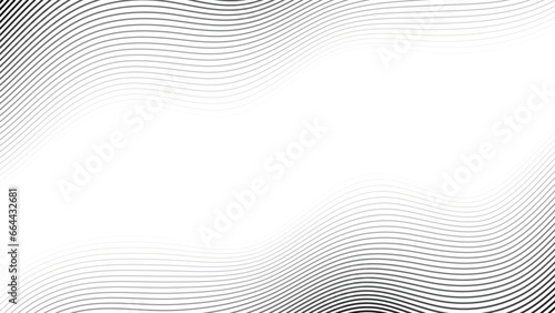 Wavy Black and white abstract blacground. Wave back ground. minimal wave back ground
