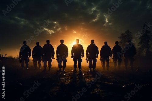 The Unseen Protectors bring to light the dedication of army silhouettes