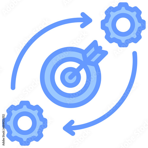 Effectiveness Blue Icon