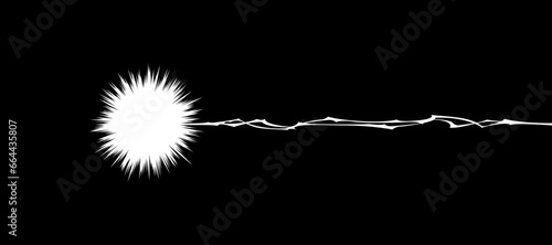 ハッとする、直感、気付くシーンの背景に使えるフラッシュ効果素材