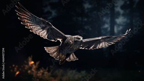 a typical nighthawk taking off .