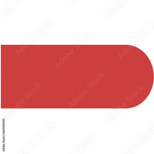 Digital png illustration of red abstract shape on transparent background