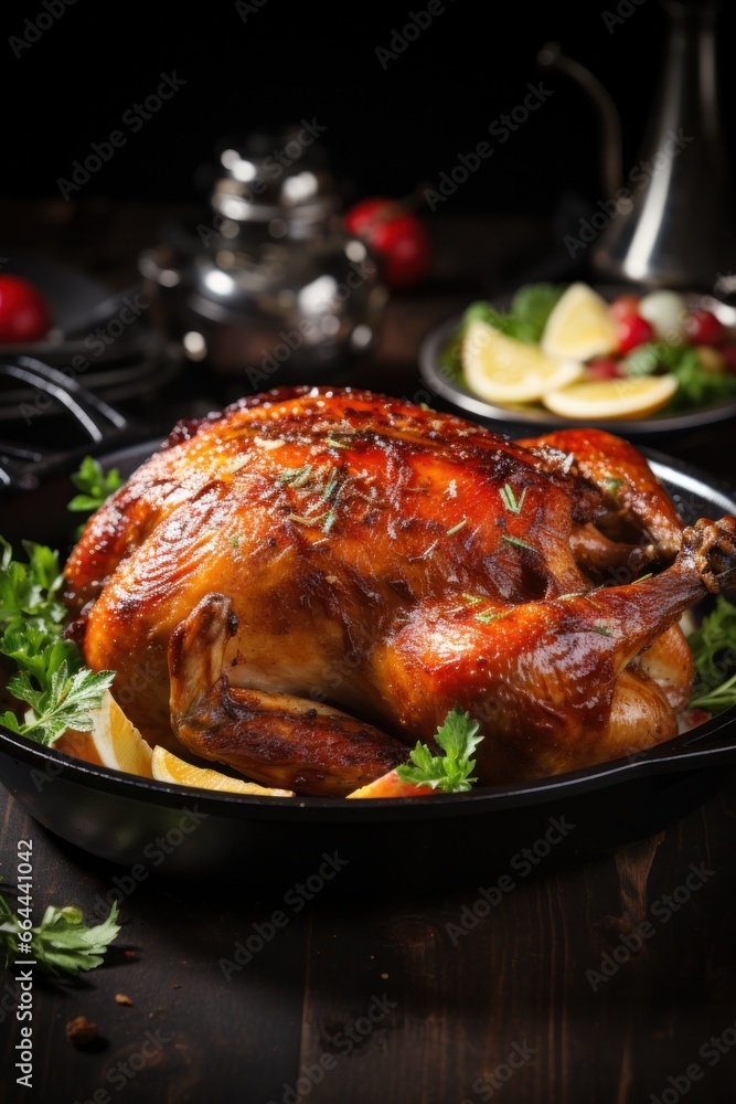 Festive Christmas Recipe Roast Goose Stuffed with Baked Festive Christmas Recipe Roast Goose Stuffed with Baked
