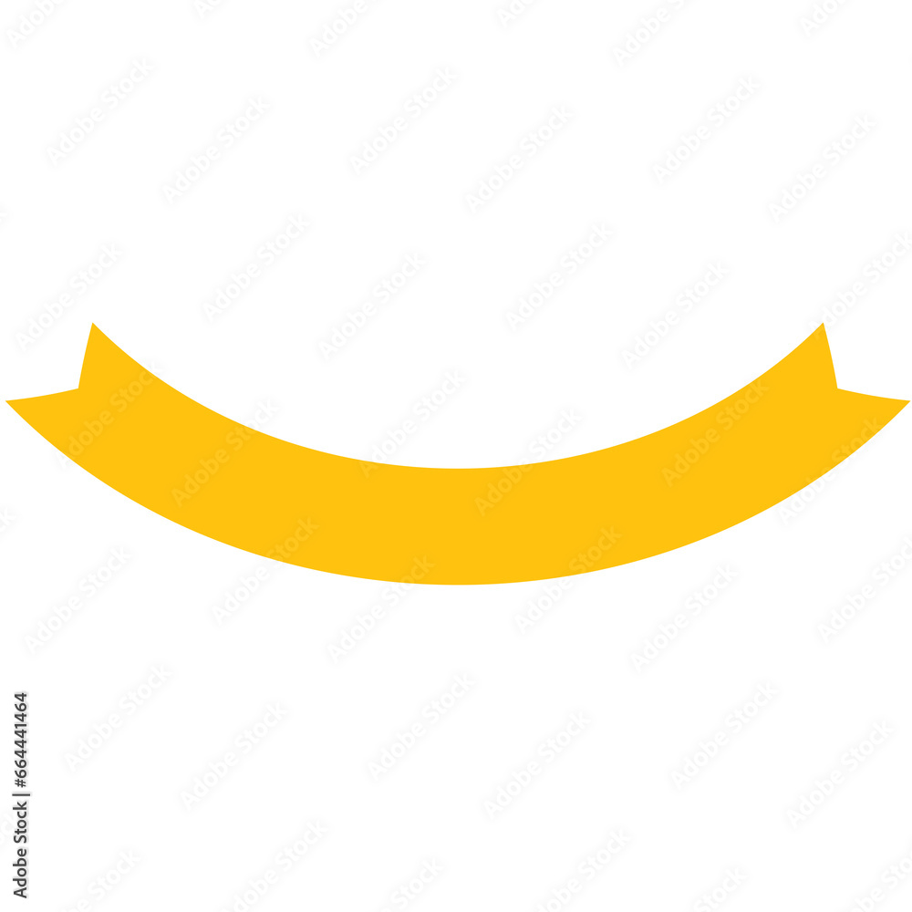 Digital png illustration of yellow ribbon banner on transparent background Digital png illustration of yellow ribbon banner on transparent background