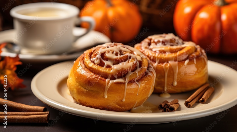 Delicious Homemade Autumn Pastry for Breakfast