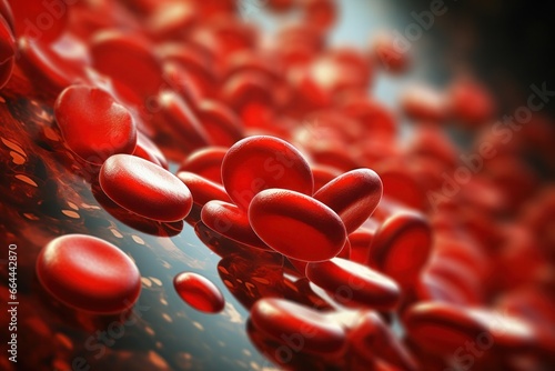 A blood clot or thrombus can obstruct the flow of red blood
