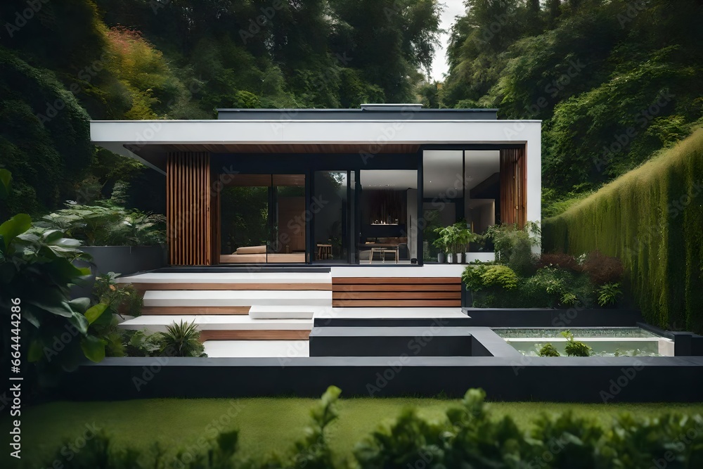 Fototapeta premium house in the garden