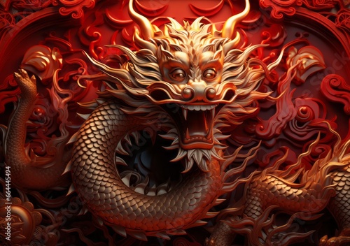 The dragon is the symbol of 2024. Year of the Dragon, Chinese New Year.