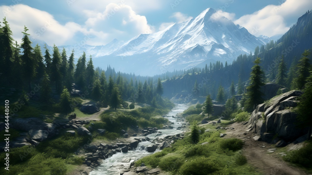 Obraz premium panorama of the mountains