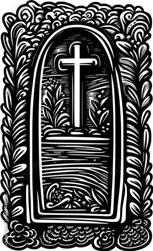 grave stone icon