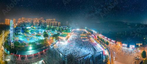 Chongqing ocean music festival at night photo