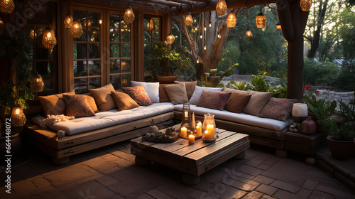 Cozy and inviting outdoor seating area