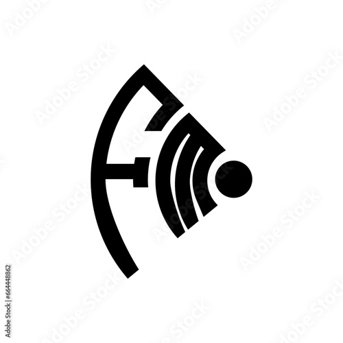 FM letter logo design.FM creative initial FM letter logo design. FM creative initials letter logo concept.
