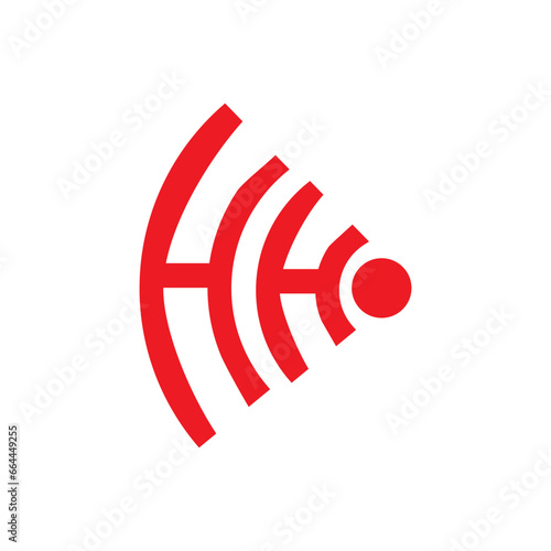 HH letter logo design.HH creative initial HH letter logo design. HH creative initials letter logo concept.
